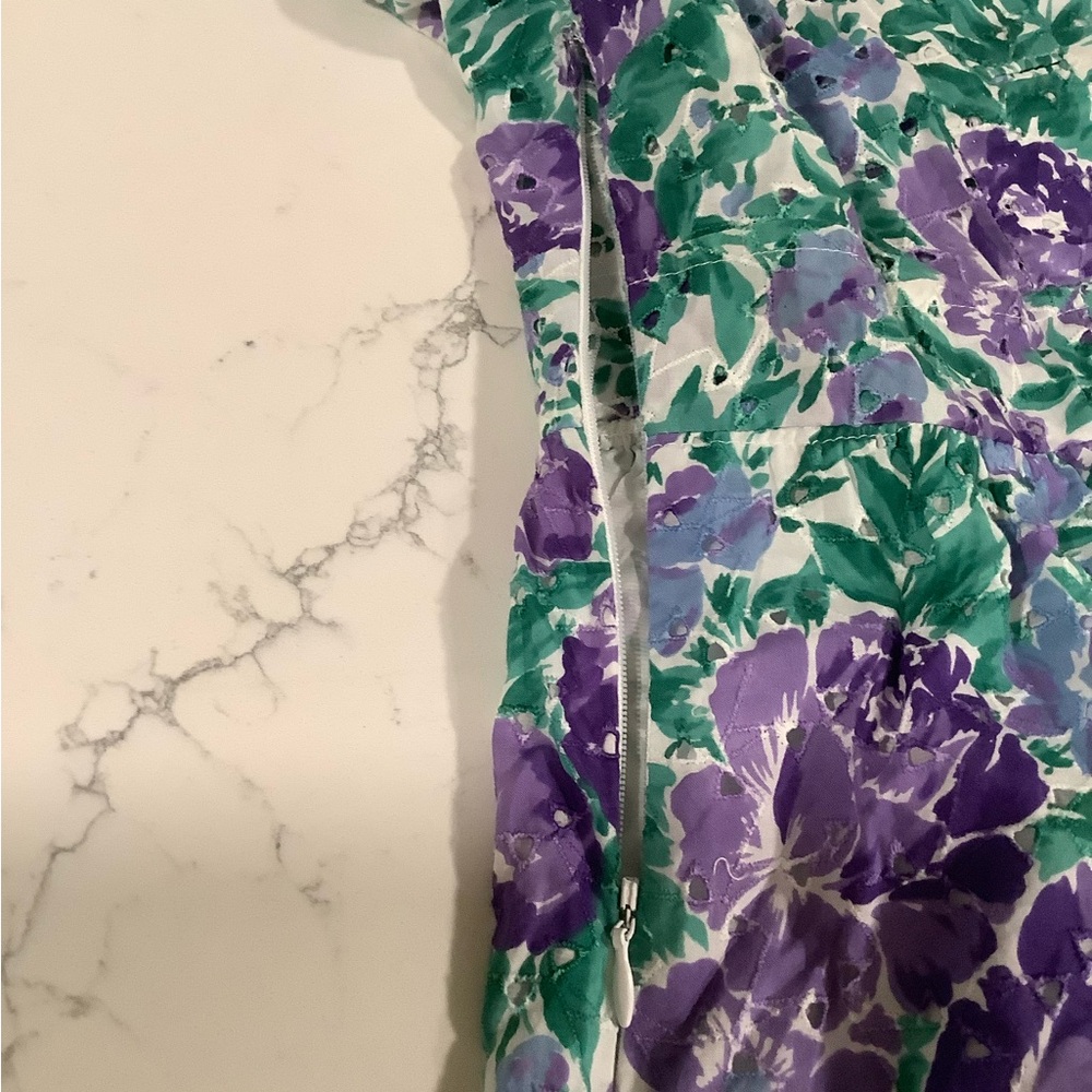 Floral Purple & Green Dress - Picture 6 of 6